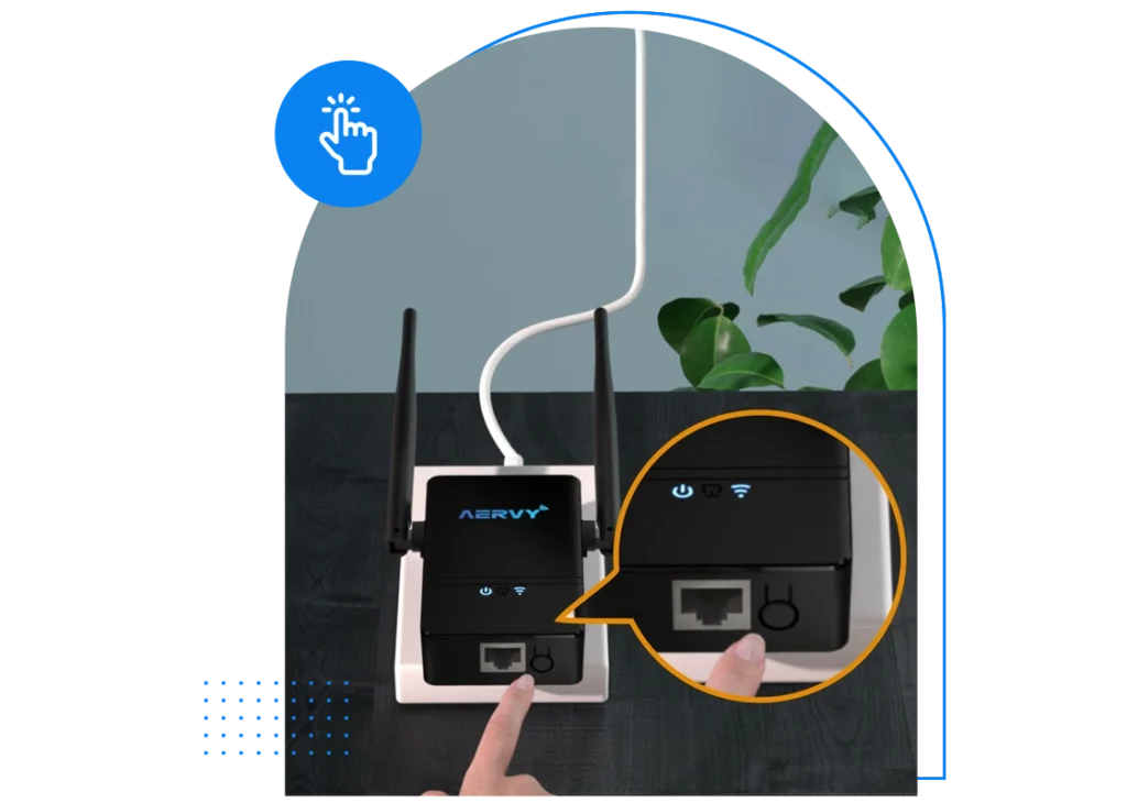 Aervy Wifi Extender Setup​ WPS Button
